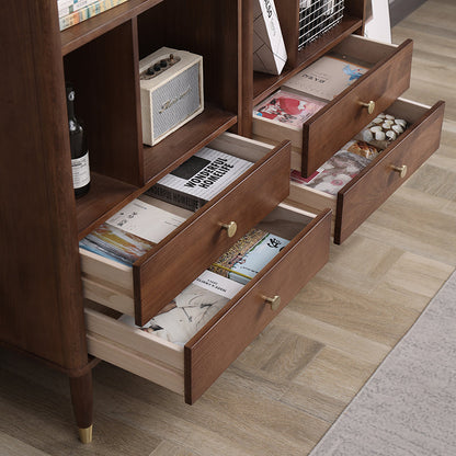 Bibliothèque classique moderne ANGEL en bois de pin 