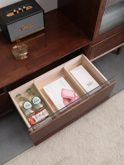 Meuble TV CYNTHIA SWEDEN en bois massif scandinave (3 tailles, 4 couleurs)