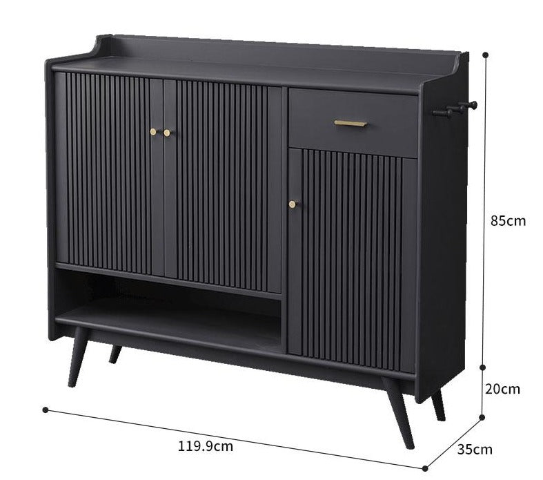 Buffet de rangement nordique Luis Buffet / Meuble à chaussures en bois massif 