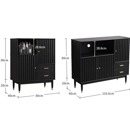 Buffet en bois massif ADELE HYATT (2 tailles, 4 couleurs)