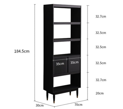 Bibliothèque ISABEL HYATT en bois massif nordique (2 tailles, 4 couleurs)