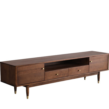 Meuble TV console en bois massif nordique ELIJAH au design simple et moderne 