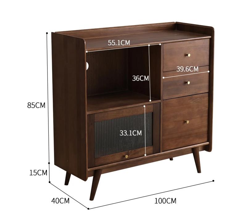 Buffet nordique HENRY, armoire de rangement de cuisine 