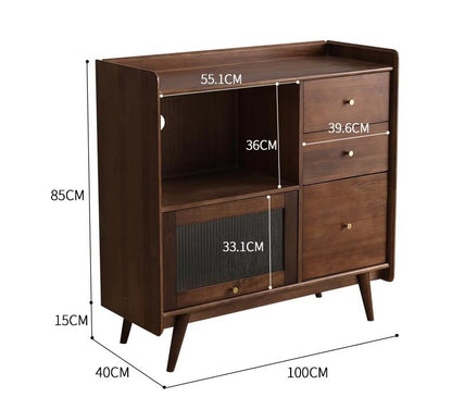 Buffet nordique HENRY, armoire de rangement de cuisine 