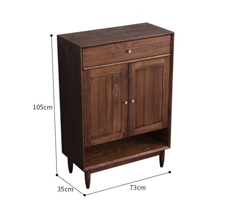 Elise SWEDEN Buffet Buffet en bois dur Meuble à chaussures scandinave en tissu 4 couleurs 2 tailles