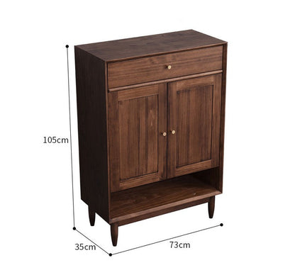 Elise SWEDEN Buffet Buffet en bois dur Meuble à chaussures scandinave en tissu 4 couleurs 2 tailles