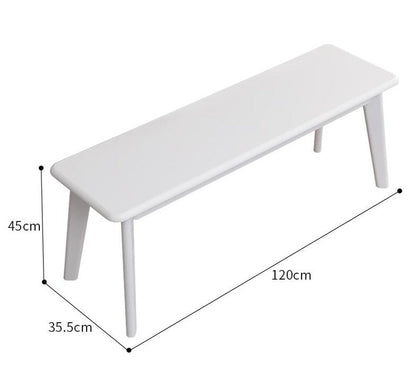 Banc LINCOLN Nordic Modern en bois massif, tabouret long 