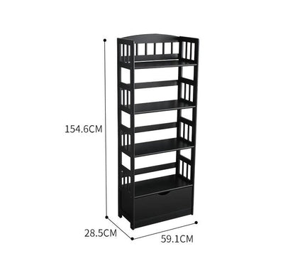 Bibliothèque de rangement moderne en bois massif DAVIDE