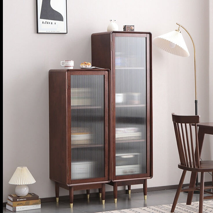 Adelaide SWEDEN Armoire à vin en bois massif avec vitrine en verre