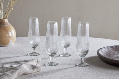 Flûte à champagne Otuba - Transparente (lot de 4)