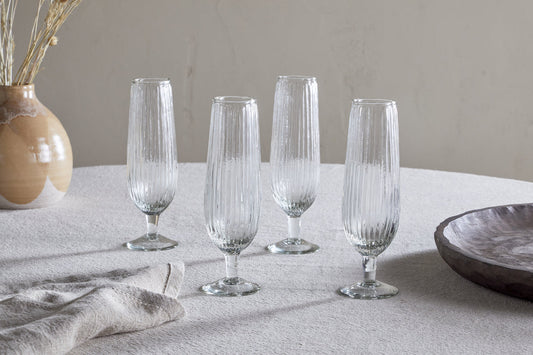 Flûte à champagne Otuba - Transparente (lot de 4)