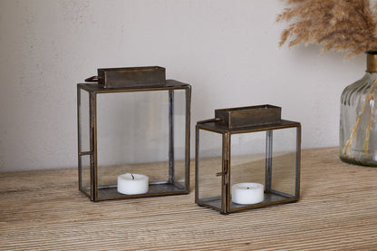 Mini lanterne de table Obi - Laiton antique