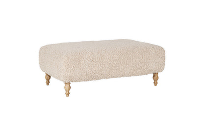 Pouf Otas Teddy - Blanc cassé