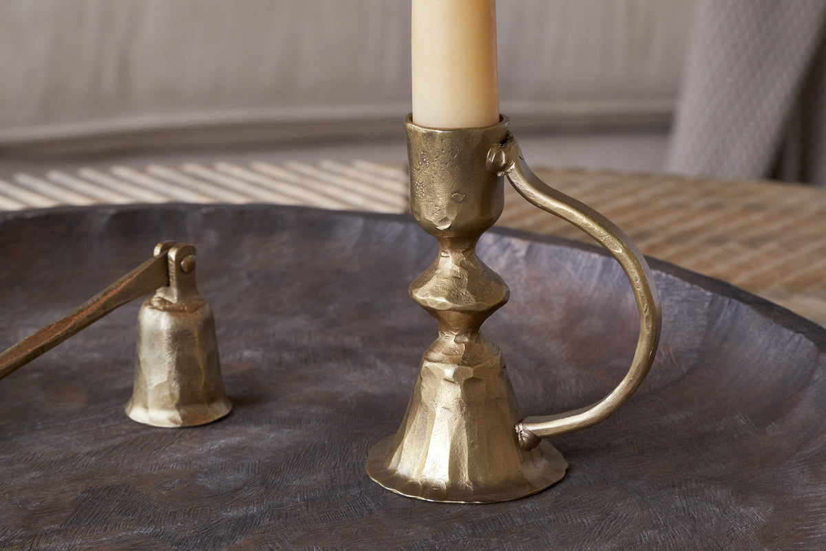 Bougeoir Prema - Laiton antique
