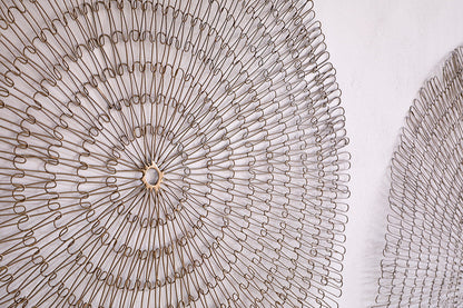 Décoration murale en fil de fer Rayan - Laiton antique