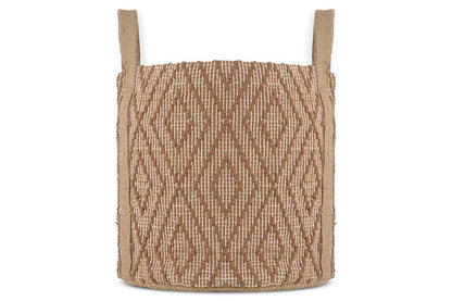 Panier en jute Renu - Rouille et naturel