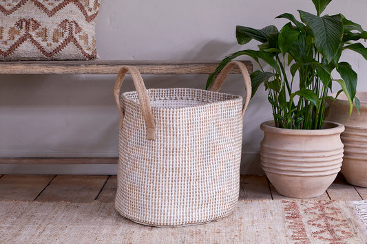 Panier Rohia - Naturel &amp; Crème