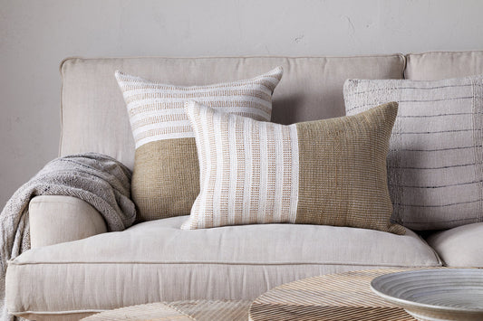 Housse de coussin recyclée Samata - Mousse