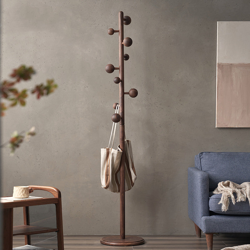 Porte-manteau à rivets en bois massif Artur