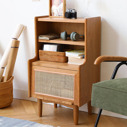 Table de chevet Hrasky 1 tiroir en bois massif 
