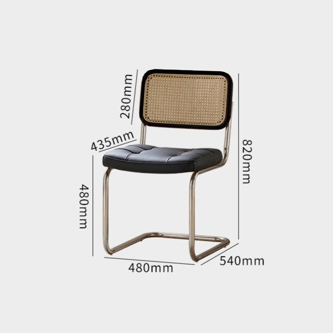 Chaise d'appoint en cuir véritable Londyn (lot de 2) 