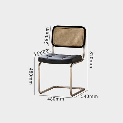 Chaise d'appoint en cuir véritable Londyn (lot de 2) 