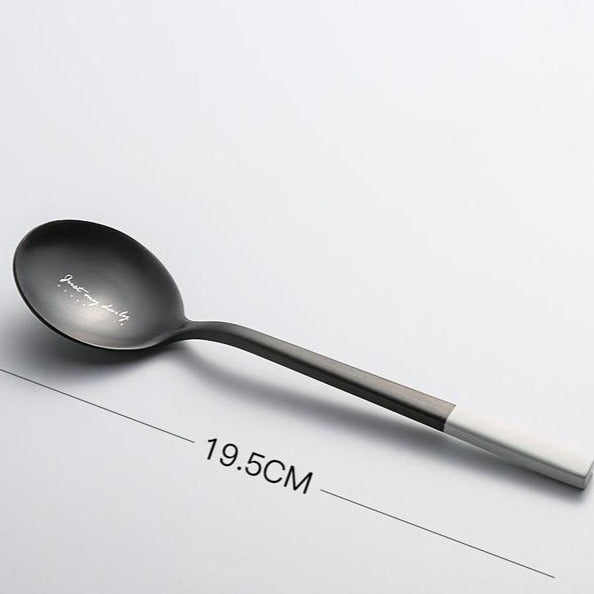 Ensemble de couverts en acier inoxydable Glamour