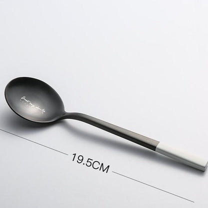 Ensemble de couverts en acier inoxydable Glamour