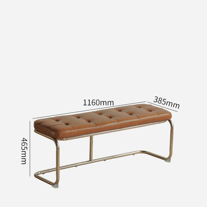 Banc et pouf en cuir Carlea