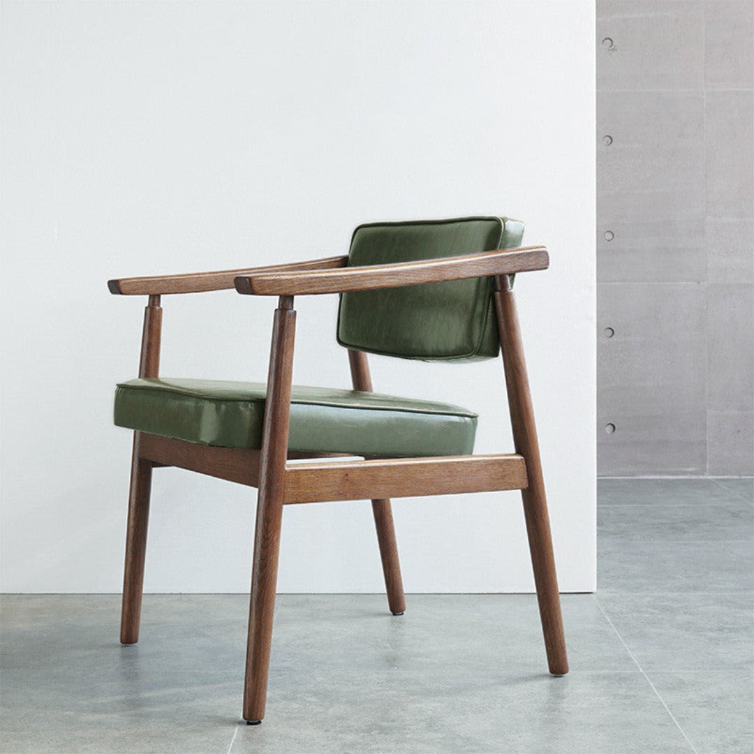 Fauteuil rembourré en bois massif Eastyle