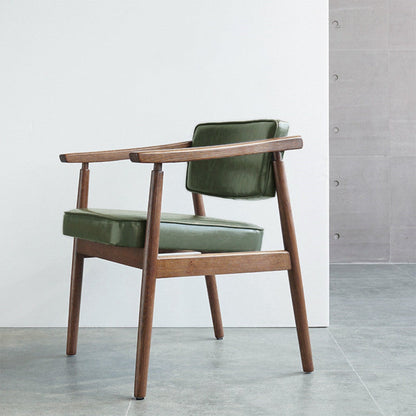 Fauteuil rembourré en bois massif Eastyle