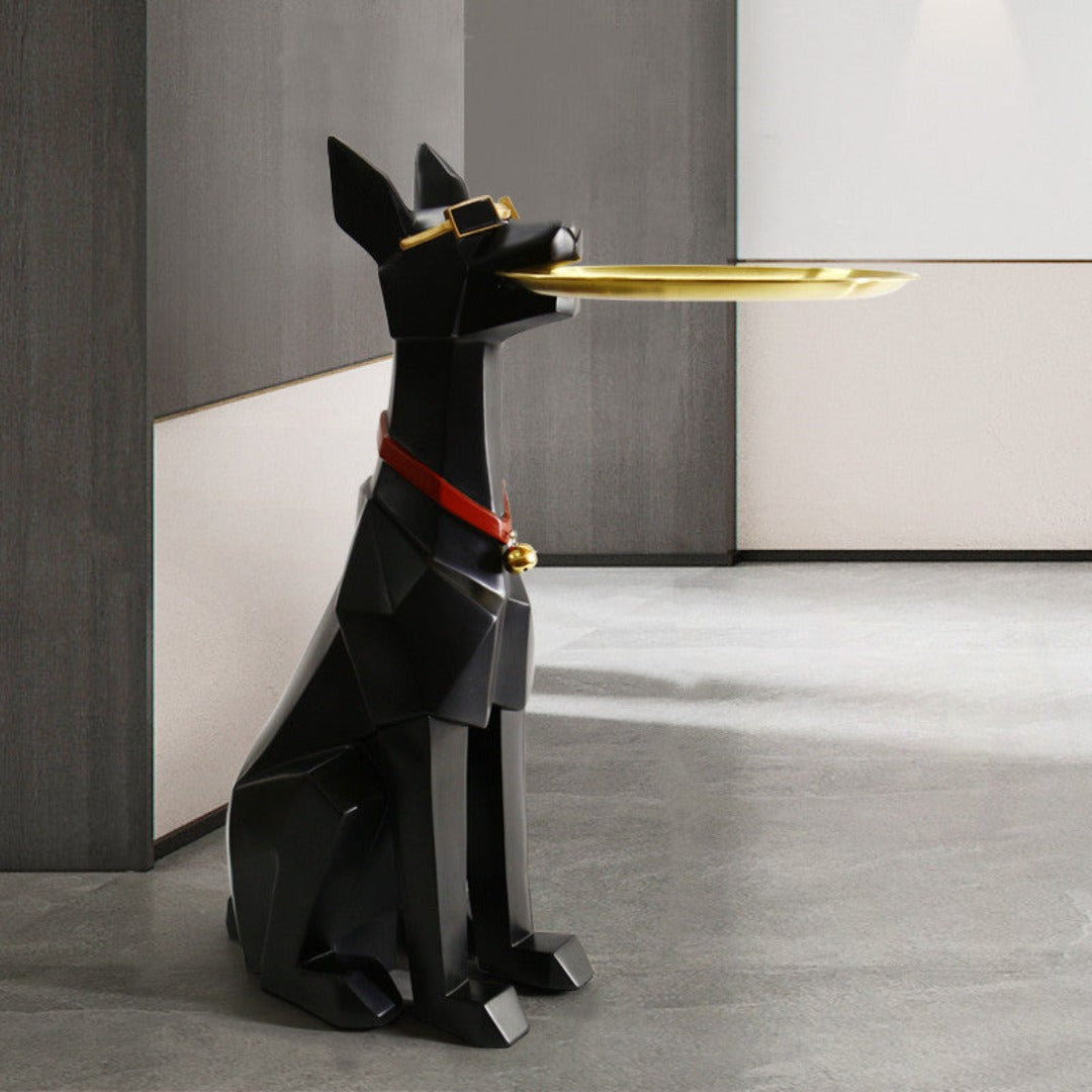 Table d'appoint Barthold en forme de chien