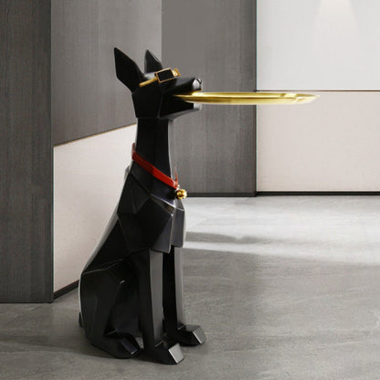 Table d'appoint Barthold en forme de chien