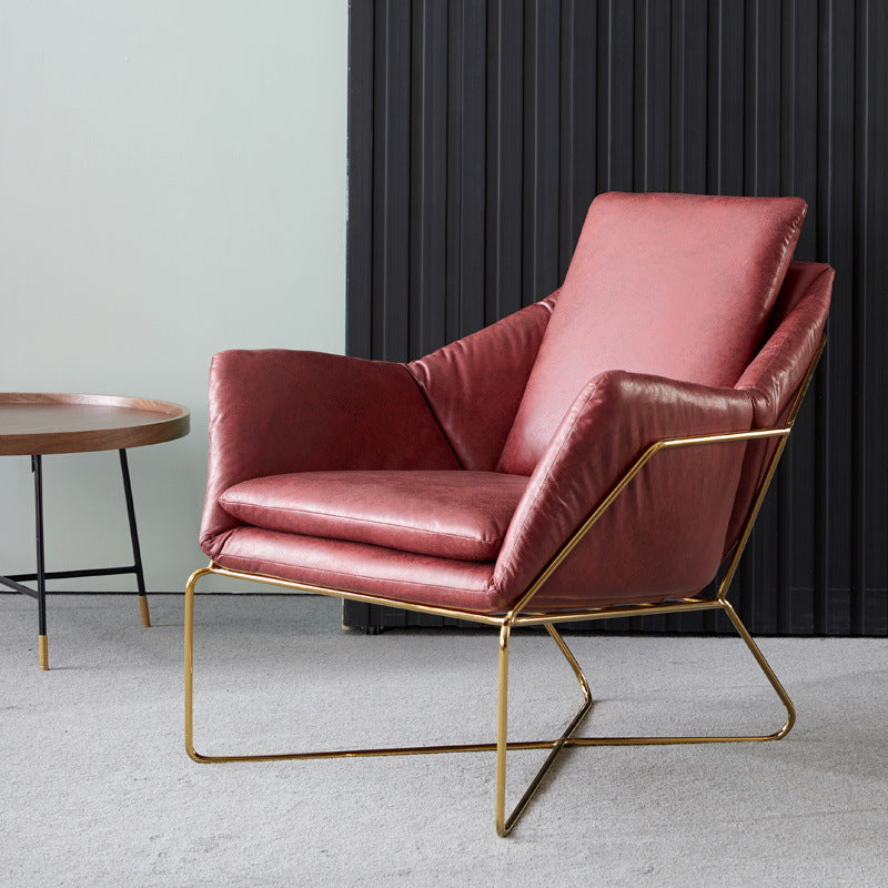 Fauteuil en cuir Hoboken