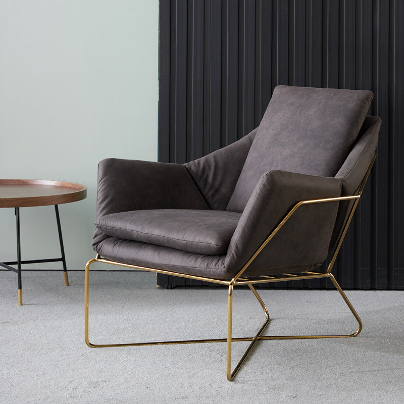 Fauteuil en cuir Hoboken