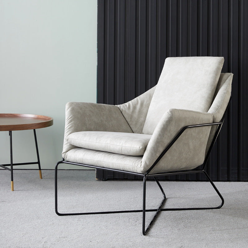 Fauteuil en cuir Hoboken