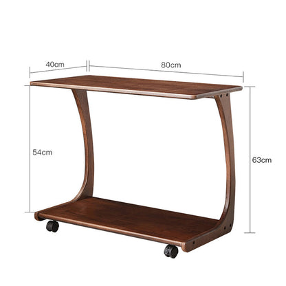 Table d'appoint en bois massif Emerson 