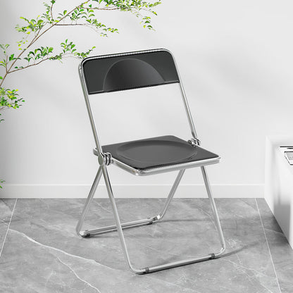 Chaise de salle à manger pliante en acrylique Larkin (lot de 2) 