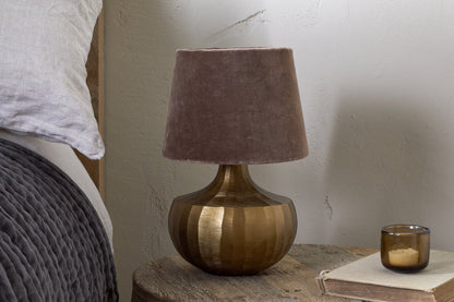 Lampe de table Sakiti en fonte d'aluminium - Laiton antique
