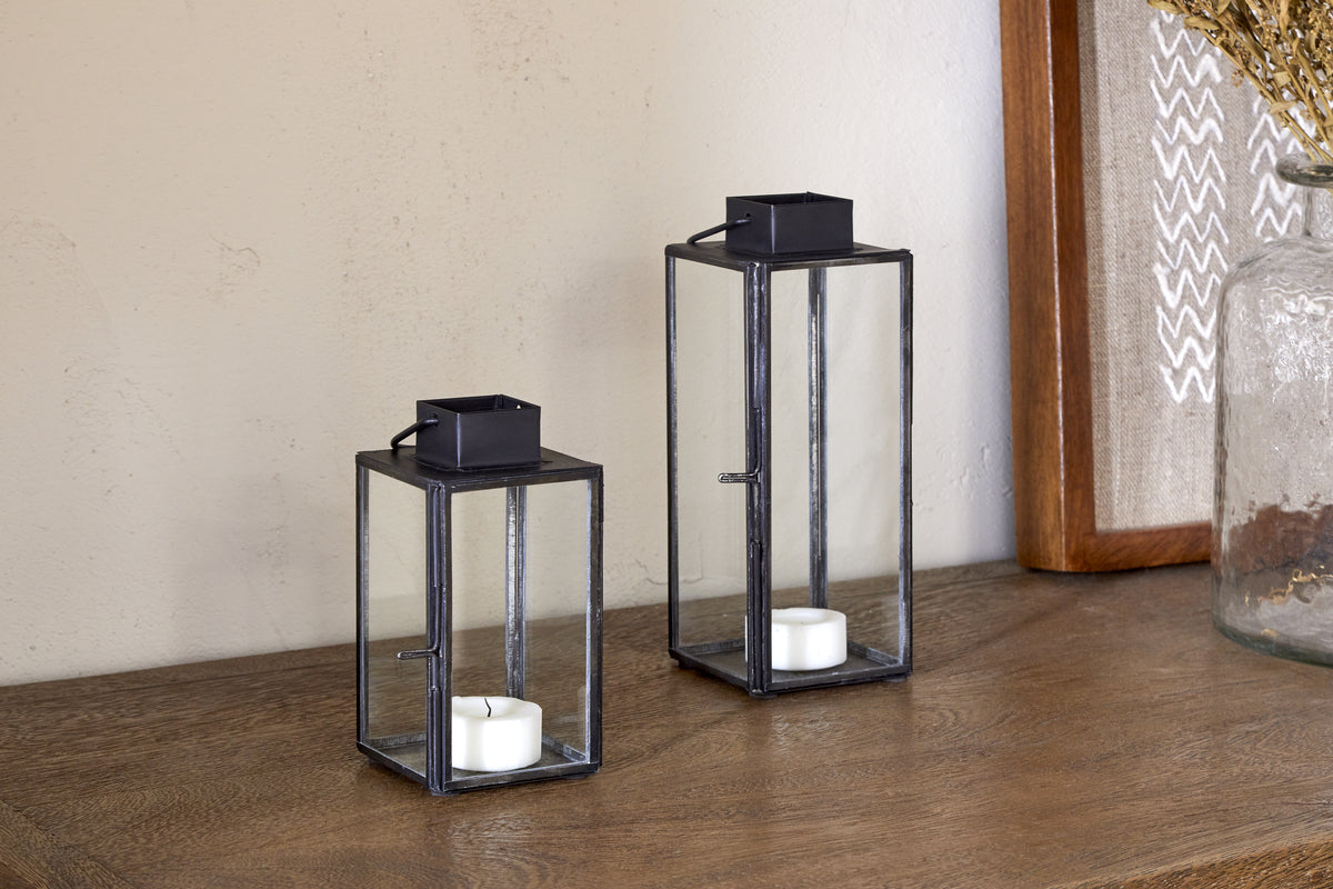 Mini lanterne de table Sia - Noir