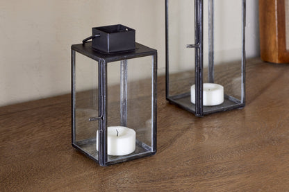 Mini lanterne de table Sia - Noir