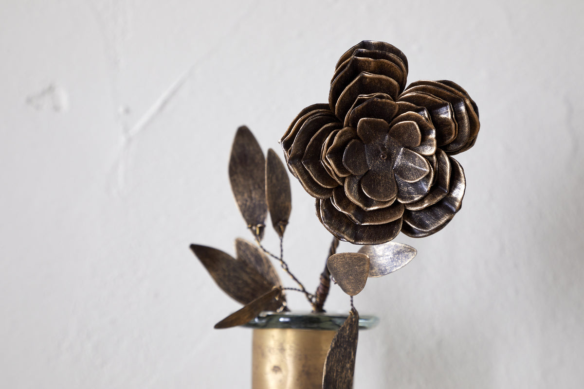 Rose à tige Svara - Laiton antique