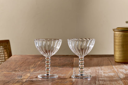 Verre à champagne Santosa - Transparent (Ensemble de 2)