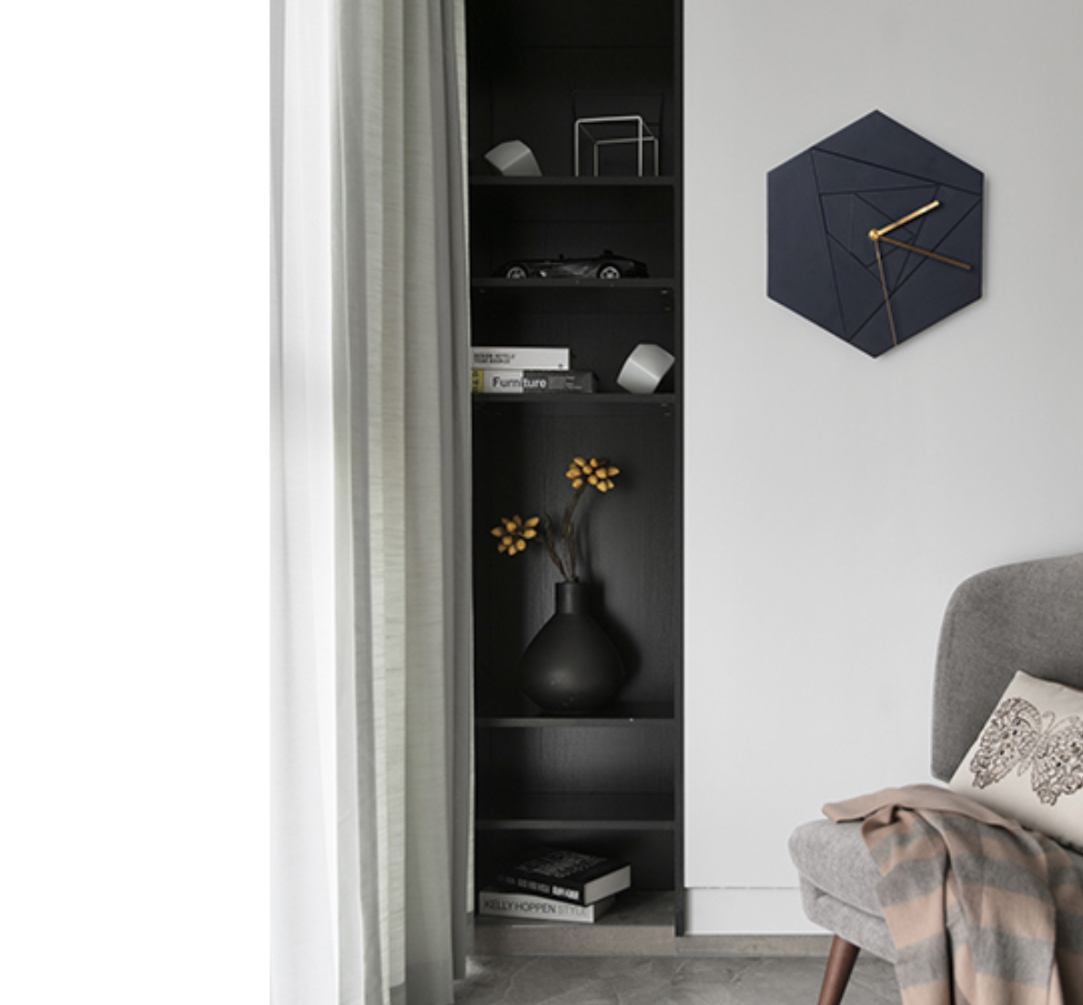 Horloge murale pop style géométrique ALBAN