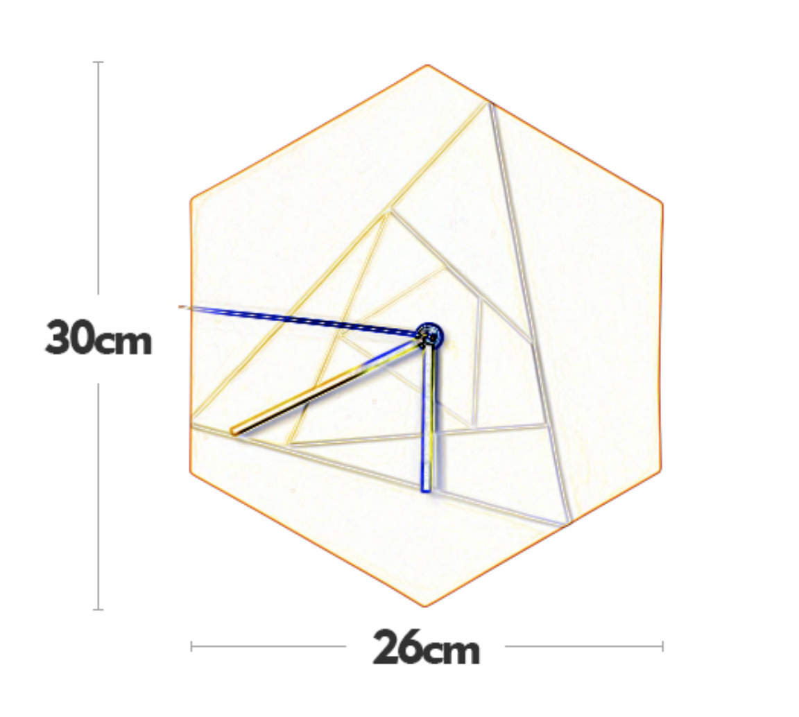 Horloge murale pop style géométrique ALBAN
