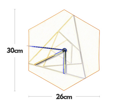 Horloge murale pop style géométrique ALBAN
