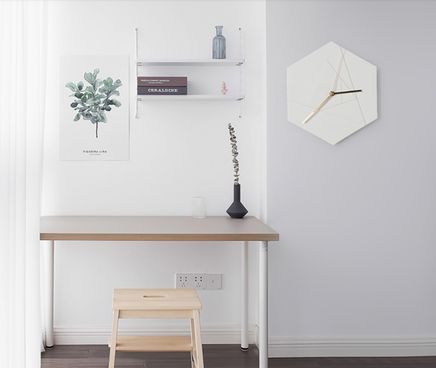 Horloge murale pop style géométrique ALBAN