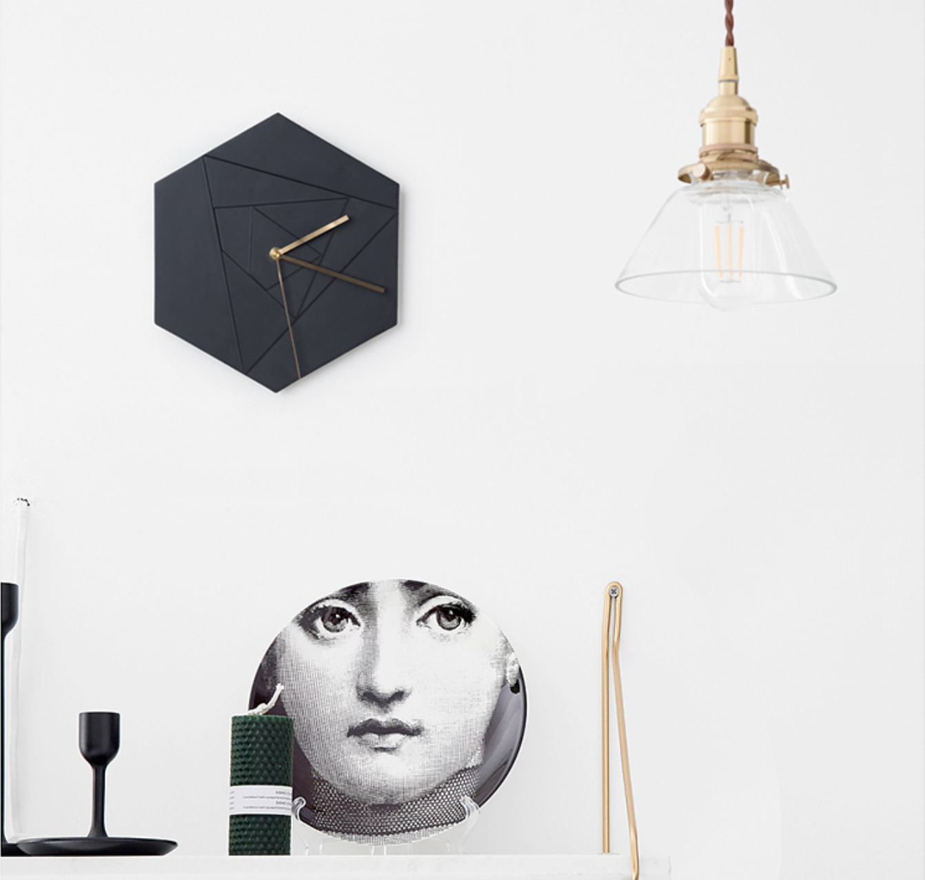 Horloge murale pop style géométrique ALBAN