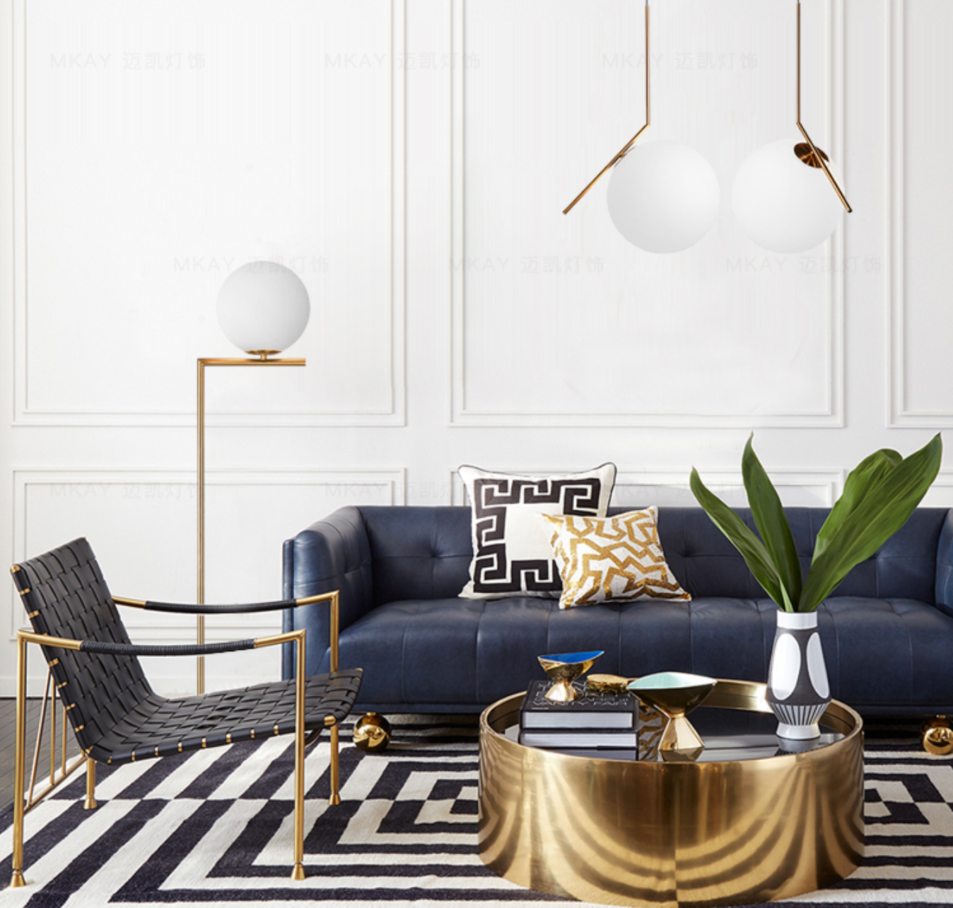 Lampe sur pied LED ronde minimaliste HECTOR