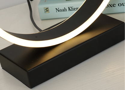 Lampe de table monochrome à LED demi-lune GIOVANNI